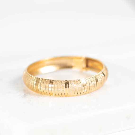 Esclava rígida de oro 18k