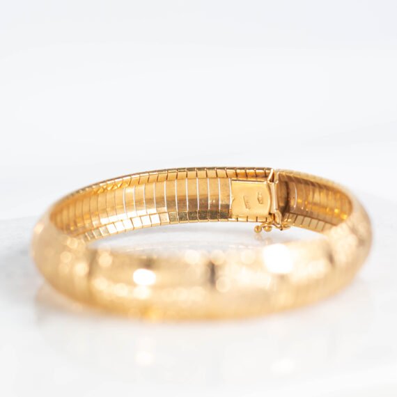 Esclava rígida de oro 18k