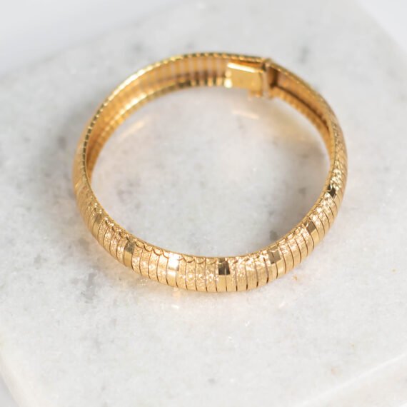 Esclava rígida de oro 18k
