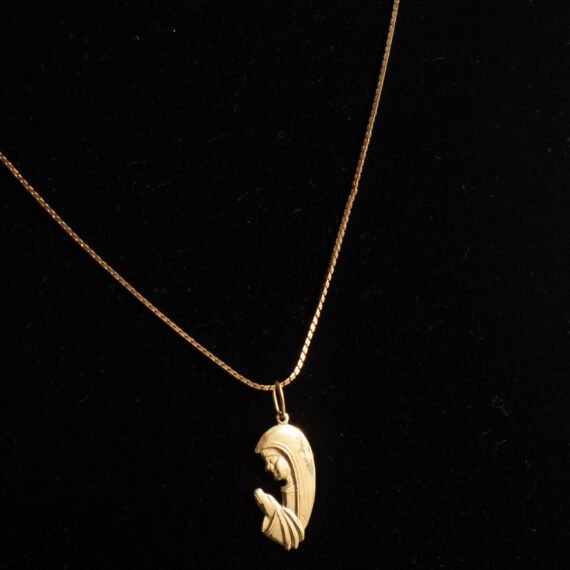 Dije de Virgen Niña de Oro 18k