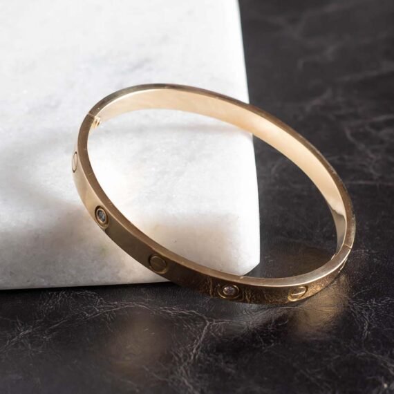 Pulsera esclava Cartier Love con diamantes
