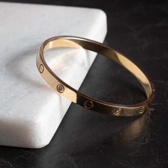 Pulsera esclava Cartier Love con diamantes